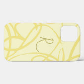 Chic Golden Loops Eleganter Roter Text Case-Mate iPhone Hülle (Rückseite (Horizontal))