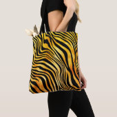 Chic Golden Orange Black Tiger Animal Print Tasche (Von Nahem)
