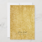 CHIC GOLDEN WEDD GOLD FOIL LUXE EINLADUNG (Rückseite)