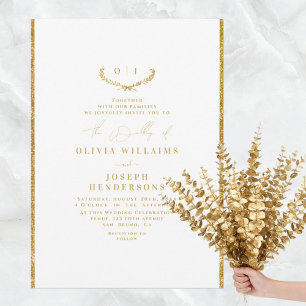 CHIC GOLDEN WEDD GOLD FOIL LUXE EINLADUNG