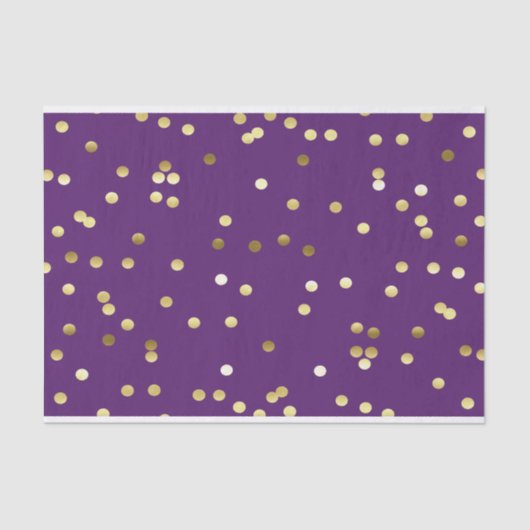 Chic-GoldfolieConfetti lila Seidenpapier (Vorderseite)