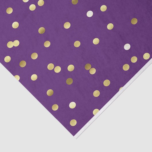 Chic-GoldfolieConfetti lila Seidenpapier (Ausschnitt)