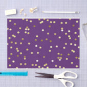 Chic-GoldfolieConfetti lila Seidenpapier (Handwerk)