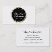 Chic-GoldWreath STYLIST Visitenkarte (Vorne/Hinten)