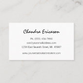 Chic-GoldWreath STYLIST Visitenkarte (Rückseite)