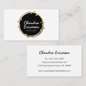 Chic-GoldWreath STYLIST Visitenkarte (Vorne/Hinten)