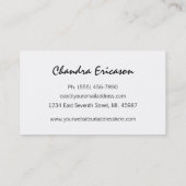 Chic-GoldWreath STYLIST Visitenkarte (Rückseite)