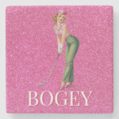 Chic Golf Gifts You'll Love Steinuntersetzer (Vorderseite)