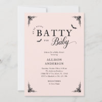 Chic Gothic Baby Shower Einladung