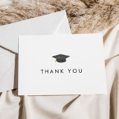 Chic Grad Cap Abschluss Danke, Card Dankeskarte