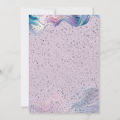 Chic Grad Cap,Disco Ball,Wine Violet Abstract Einladung (Rückseite)