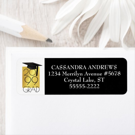 Chic GRAD Cap & Year | Hintergrundfarbe bearbeiten (Insitu)