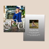 Chic GRAD Foto Budget Abschluss Ankündigung