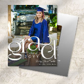 Chic GRAD Foto Budget Abschluss Ankündigung