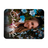 Chic Graduate 2 & Foto Abschluss Magnet Dunkler (Horizontal)