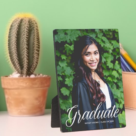 Chic Graduate Foto 2025 Abschluss Keepake Geschenk Fotoplatte