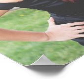 Chic Graduate Foto 2025 Black Graduation Party Poster (Ecke)