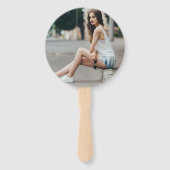 Chic Graduate Foto 2025 Graduation Party Fächer (Rückseite)