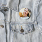 Chic Graduate Foto Custom 2023 Abschluss Button (Beispiel)