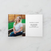 Chic Graduate Senior Foto Falted Abschluss Ankündigung (Innenseite)