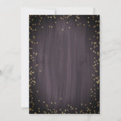 Chic Graduation Cap, Diamonds Brown Abschluss Einladung (Rückseite)