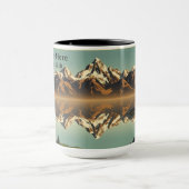 Chic Grand Teton Wildlife & Peak Custom Tasse (Zentrum)