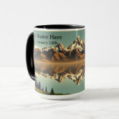 Chic Grand Teton Wildlife & Peak Custom Tasse (Vorderseite Links)