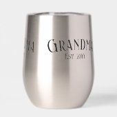 Chic Grandma Established Personalize Name Year (Rückseite)