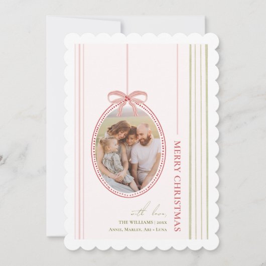 Chic Grandmillennial Coquette Weihnachten (Vorderseite)