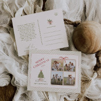 Chic Grandmillennial Coquette Weihnachten Vier Fot