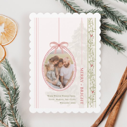 Chic Grandmillennial Coquette Weihnachten Zwei Fot