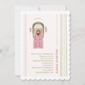 Chic Grandmillennial Weihnachtsfeier Einladung (Vorderseite)