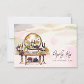 Chic Grapevine Inspiriert Weinkeller Rustikale Hoc RSVP Karte (Vorderseite)
