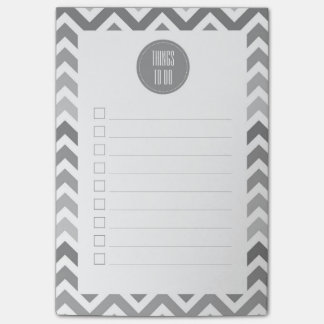 Chic grauer Zickzack Ombre Zickzack, zum der Liste Post-it Klebezettel