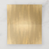 Chic Gray and Gold Wedding Folded Platzkarte (Innenseite Aufgefaltet)
