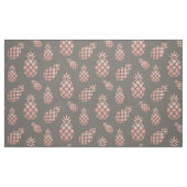Chic Gray and Rose Gold Ananas Upholsterie Stoff (Fat Quarter (45,7 x 55,9 cm))