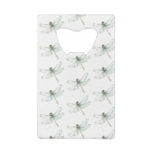 Chic Gray Blue White Blume Hochzeit Geldbeutel Flaschenöffner (Rückseite)