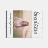 Chic Gray Graduate Abschluss Class 20XX Fleecedecke (Vorderseite (Horizontal))