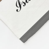 Chic Gray Graduate Abschluss Class 20XX Fleecedecke (Ecke)