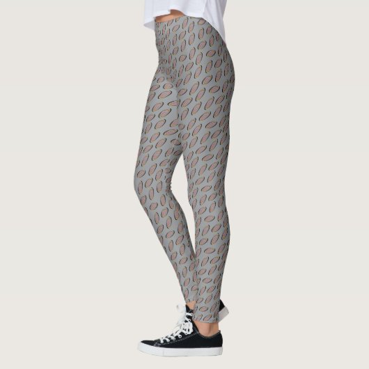 Chic Gray Helix Muster Leggings (Links)