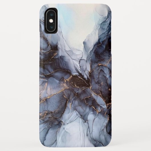 Chic gray mary blauen Marmor Case-Mate iPhone c Hülle (Rückseite)