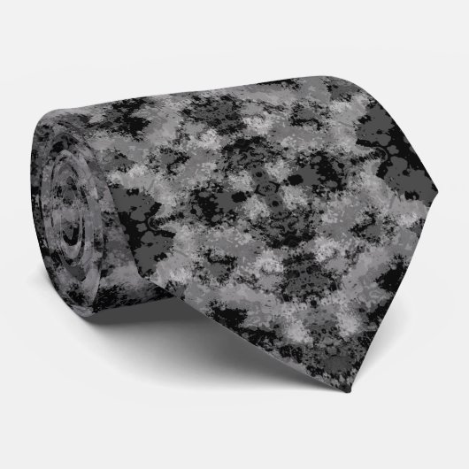 Chic Gray Pattern Krawatte (Gerollt)