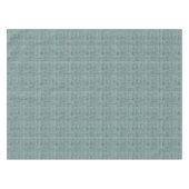 Chic Gray Seafoam Blue Green Boucle Woven Muster Tischdecke (Vorderseite (Horizontal))