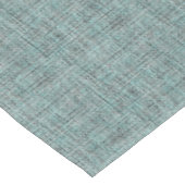 Chic Gray Seafoam Blue Green Boucle Woven Muster Tischdecke (Schrägansicht)