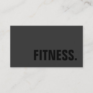 Chic Gray Stylish Black Trainer Business Card Visitenkarte