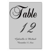 Chic Gray Tischnummer (Vorderseite)