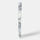 Chic Gray & White Marmor Look Glamour Case-Mate iPhone Hülle (Rückseite / Rechts)