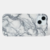 Chic Gray & White Marmor Look Glamour Case-Mate iPhone Hülle (Rückseite (Horizontal))