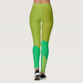 Chic Green Angles Leggings (Rückseite)