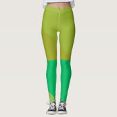 Chic Green Angles Leggings (Vorderseite)